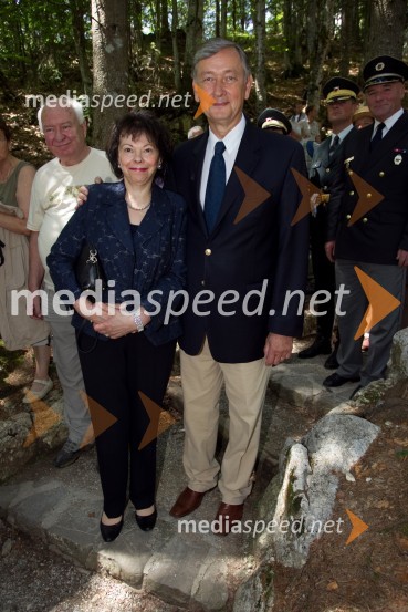Barbara Miklič Türk; Danilo Türk, nekdanji predsednik Republike SlovenijeSpominska slovesnost pri Ruski kapelici 2013