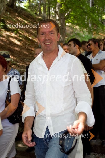 Gianni RIjavec, pevecSpominska slovesnost pri Ruski kapelici 2013