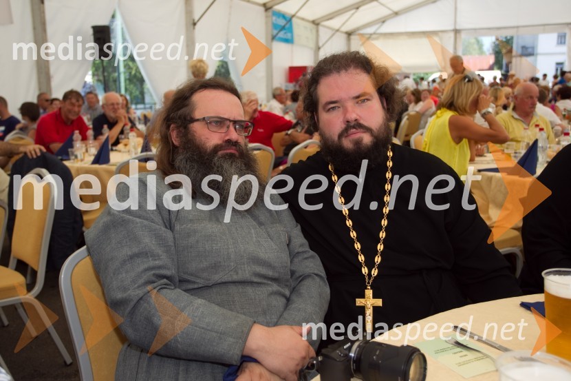 Oče Sergij; oče NestorSpominska slovesnost pri Ruski kapelici 2013