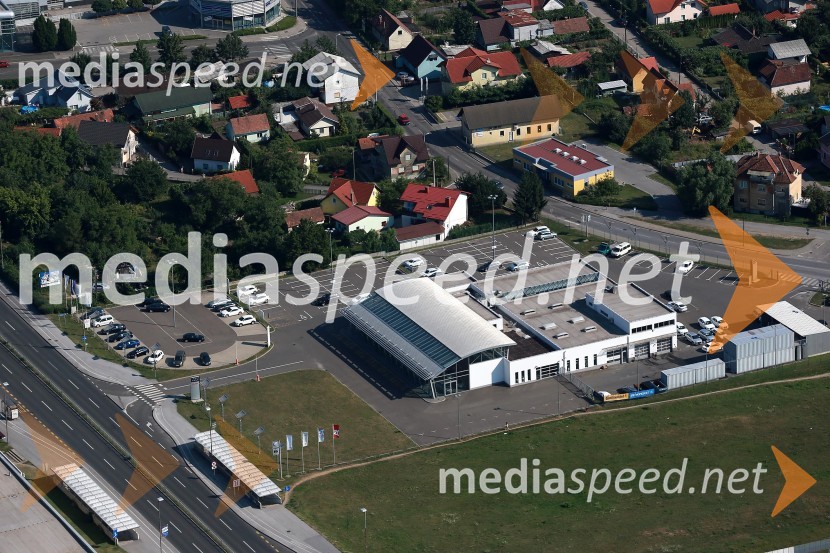 Porsche Ptujska cestaMaribor in okolica iz zraka