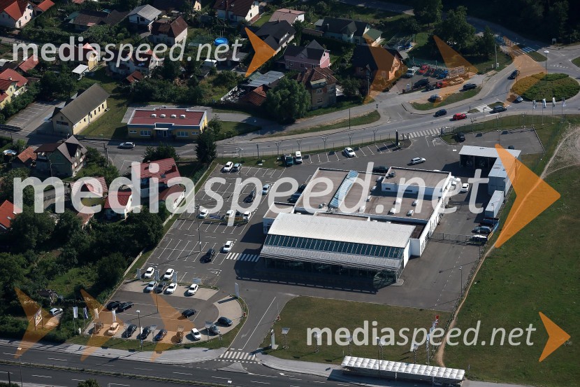 Porsche Ptujska cestaMaribor in okolica iz zraka