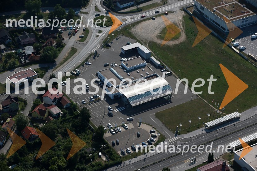 Porsche Ptujska cestaMaribor in okolica iz zraka