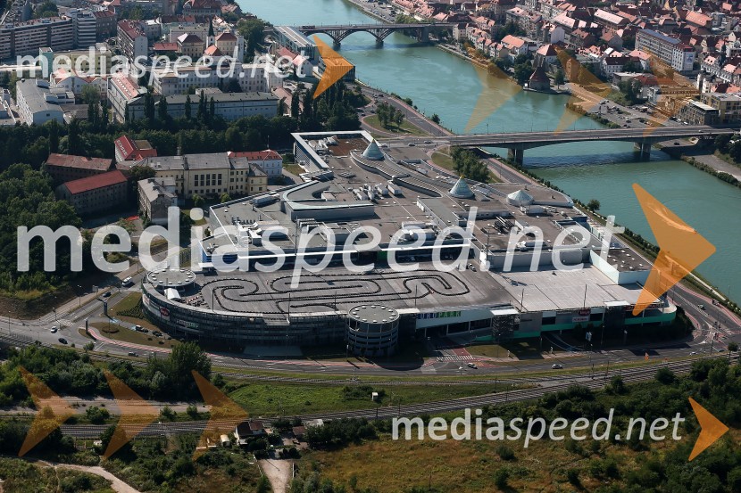 Europark MariborMaribor in okolica iz zraka