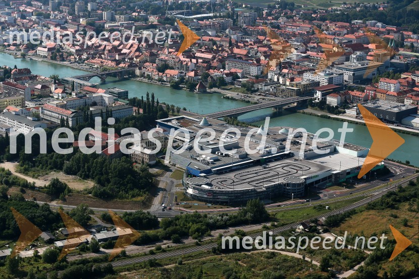 Europark MariborMaribor in okolica iz zraka