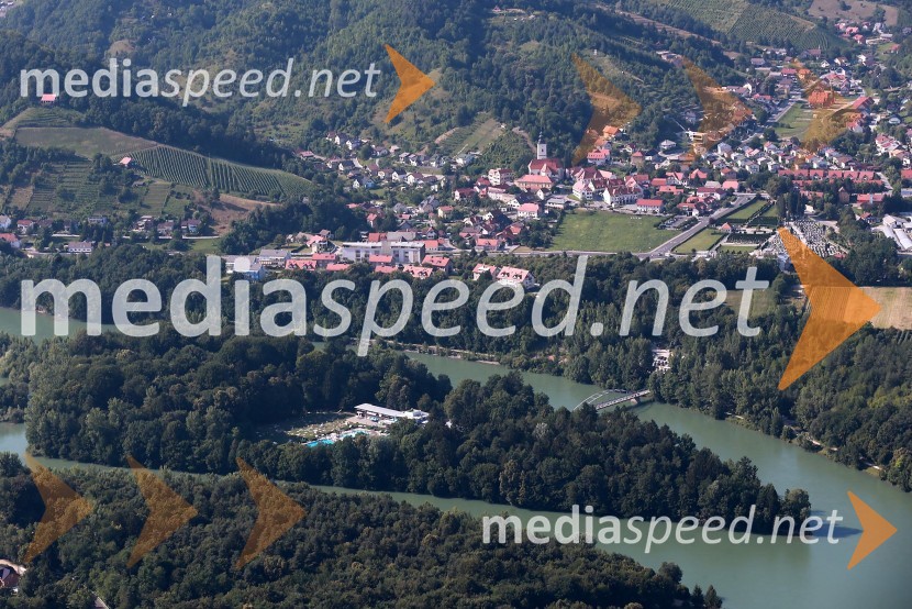 Mariborski otokMaribor in okolica iz zraka