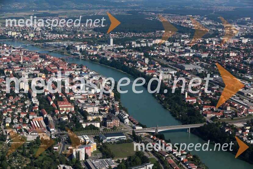 MariborMaribor in okolica iz zraka