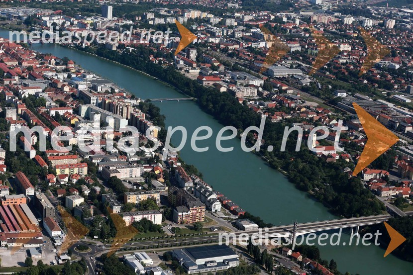 MariborMaribor in okolica iz zraka