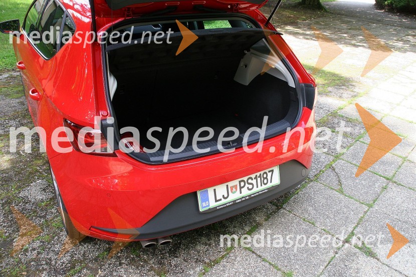 Seat Leon 2.0 TDI FR, prtljažnik meri 380 litrovSeat Leon 2.0 TDI FR, mediaspeed test