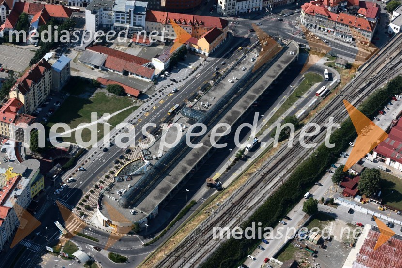 Avtobusna postaja MariborMaribor in okolica iz zraka