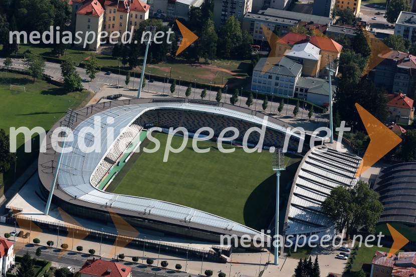 Stadion Ljudski vrt&nbsp;Maribor in okolica iz zraka