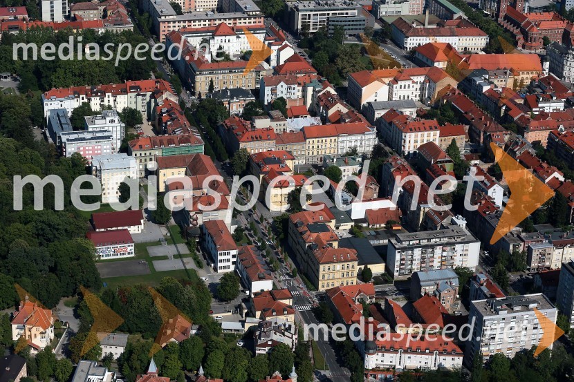 Tyrševa ulica&nbsp;Maribor in okolica iz zraka