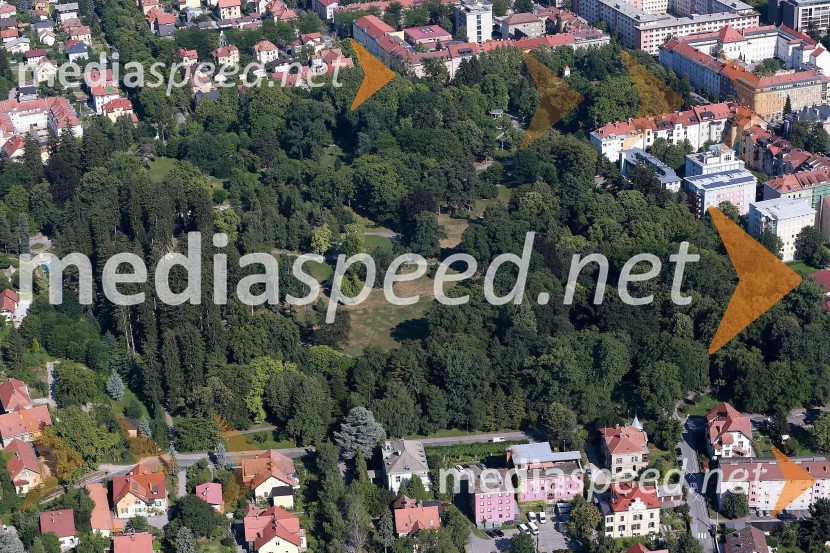 Mariborski parkMaribor in okolica iz zraka