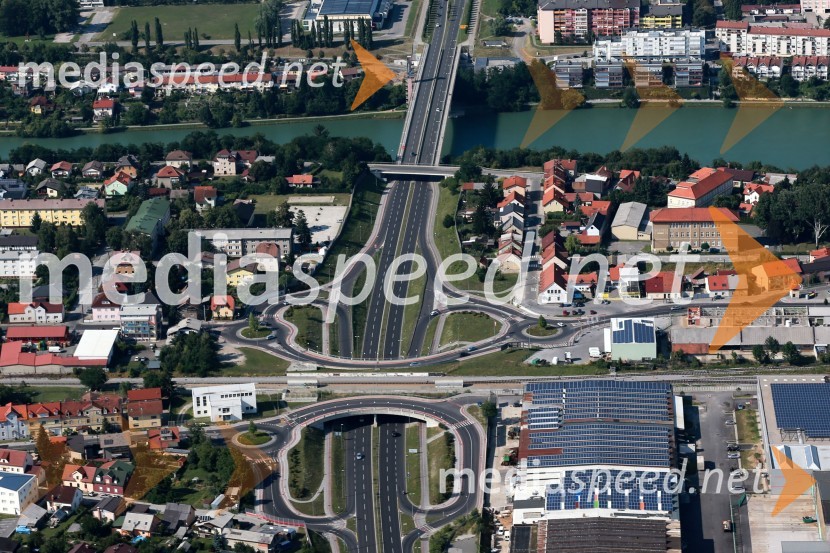 Koroški most; Studenci; Koroška cesta&nbsp;Maribor in okolica iz zraka