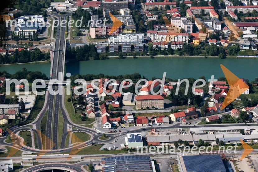 Koroški most; Studenci; Koroška cesta&nbsp;Maribor in okolica iz zraka