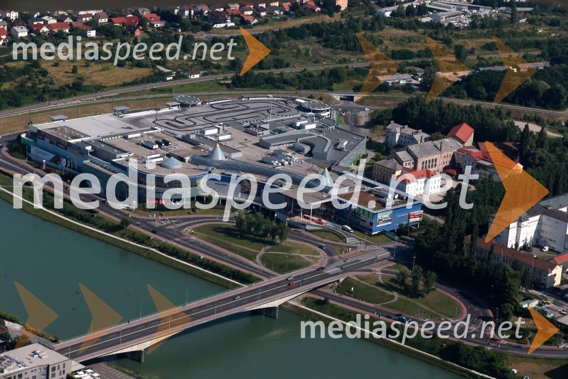 Europark Maribor&nbsp;Maribor in okolica iz zraka