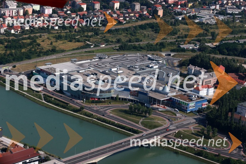 Europark Maribor&nbsp;Maribor in okolica iz zraka