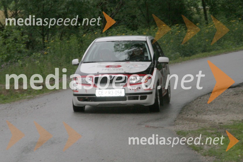 Florjan in Milena Vidaček (Slovenija)RALLY, 3.Škoda rally Maribor