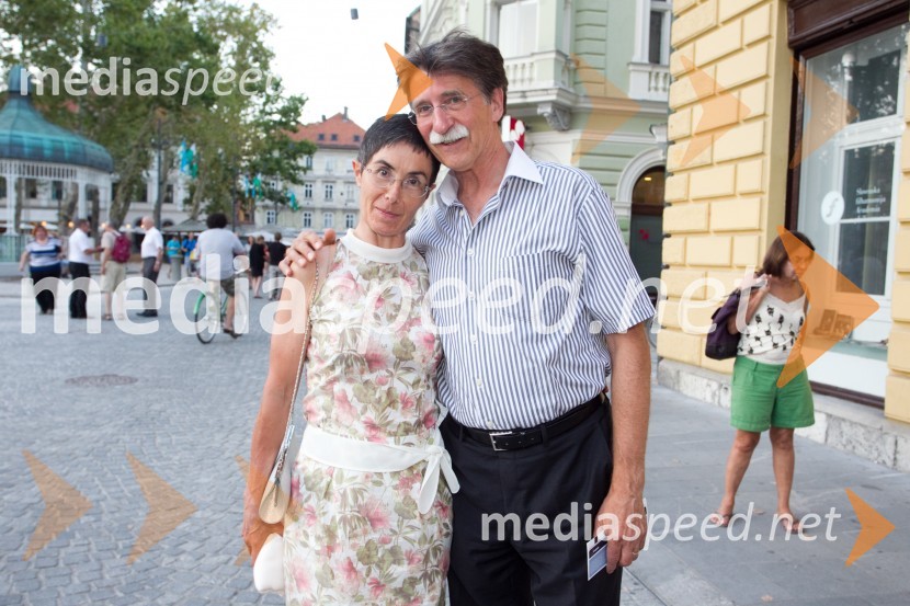 Dr. Jasna Čuk, zdravnica; Jožko Čuk, direktor SNG Nova GoricaFestival Ljubljana 2013: Aleksander Rudin in Musica Viva