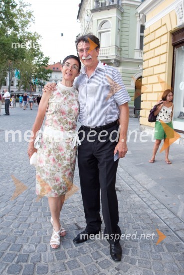Dr. Jasna Čuk, zdravnica; Jožko Čuk, direktor SNG Nova GoricaFestival Ljubljana 2013: Aleksander Rudin in Musica Viva