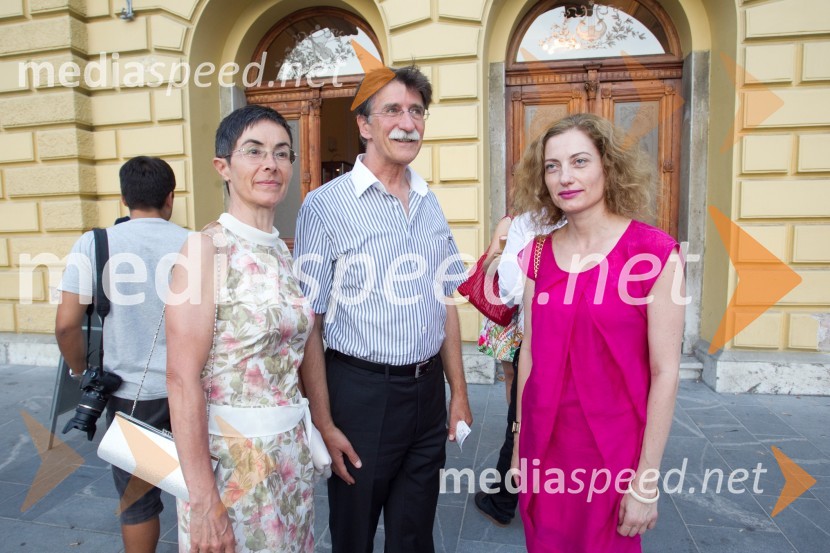 Dr. Jasna Čuk, zdravnica; Jožko Čuk, direktor SNG Nova Gorica; Hermina Kovačič, Festival LjubljanaFestival Ljubljana 2013: Aleksander Rudin in Musica Viva
