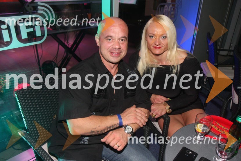 Zmago Karner; Brigita Brezovac, najbolj znan slovenski bodybuilderski parJurij Bradač, zabava ob rojstnem dnevu