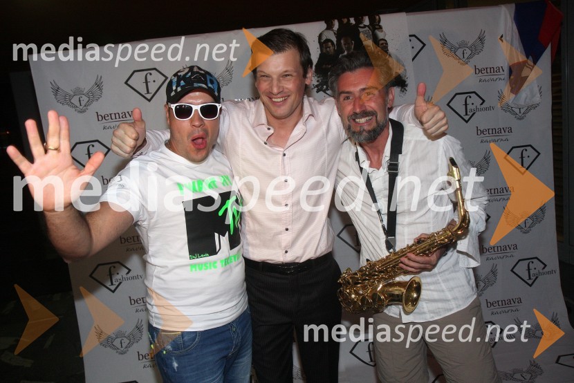 DJ Levis;&nbsp;Jurij Bradač, igralec ter maneken;&nbsp;Zoki Makeba, saxofonistJurij Bradač, zabava ob rojstnem dnevu