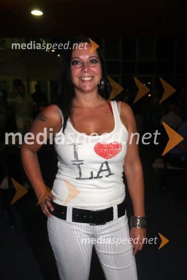 Veronika Žajdela, radijska moderatorkaJurij Bradač, zabava ob rojstnem dnevu