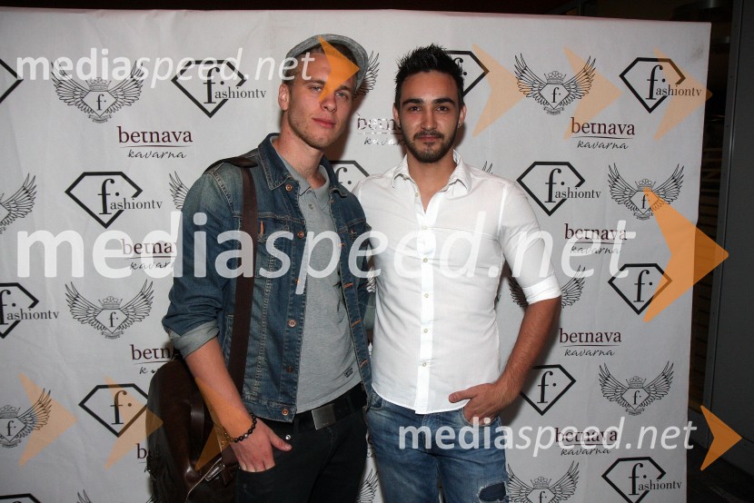 Nejc Skale, zmagovalec showa Agencija Milano; Tomi Ranfl, finalist AMJurij Bradač, zabava ob rojstnem dnevu