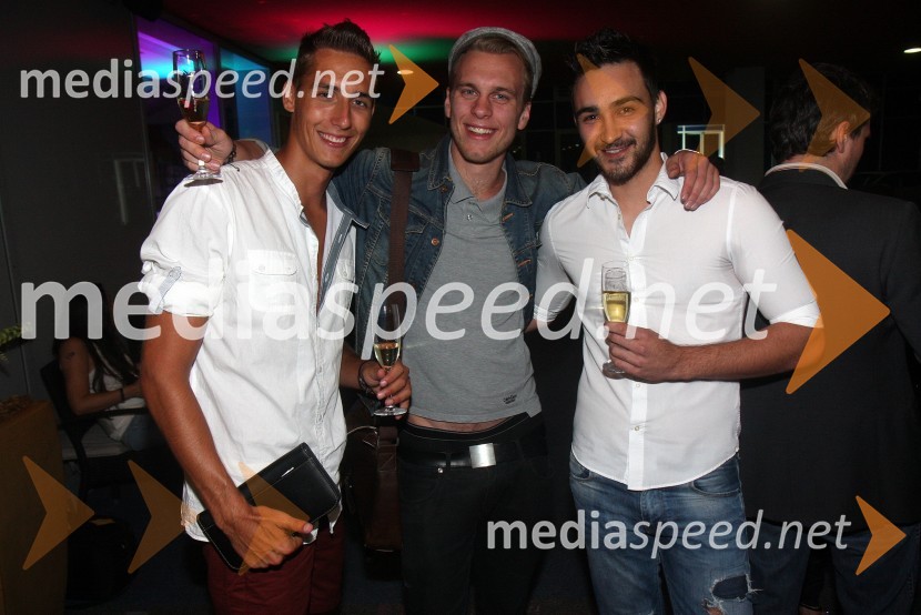 Mihael Zver finalist AM;&nbsp;Nejc Skale, zmagovalec showa agencija Milano; Tomi Ranfl, finalist AMJurij Bradač, zabava ob rojstnem dnevu