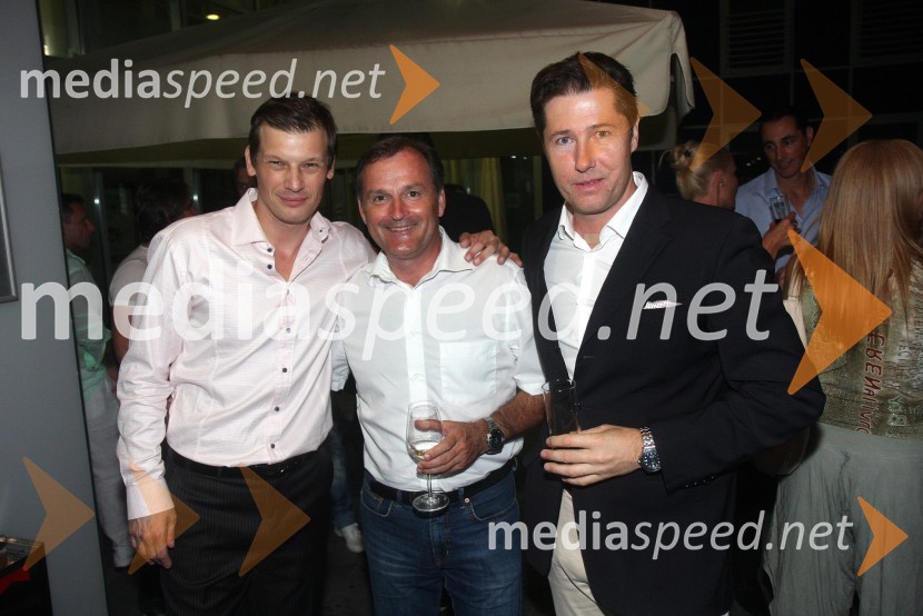 Jurij Bradač, igralec ter maneken; ...; Franci Breznik ml., poslanecJurij Bradač, zabava ob rojstnem dnevu