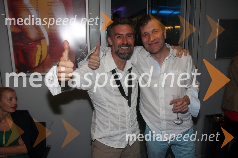 Zoki Makeba, saxofonist;&nbsp;Zoran Đurić, direktor Queen estradaJurij Bradač, zabava ob rojstnem dnevu