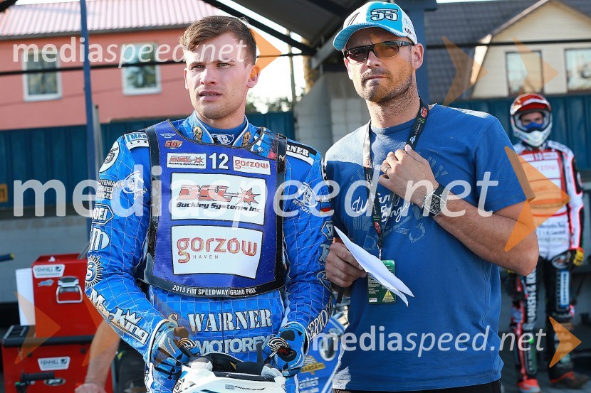 Matej Žagar (Slovenija); Lukasz PawlikowskiTrening pred VN Latvije