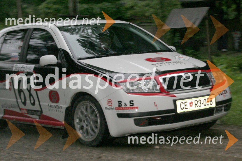 Florjan in Milena Vidaček (Slovenija)RALLY, 3.Škoda rally Maribor