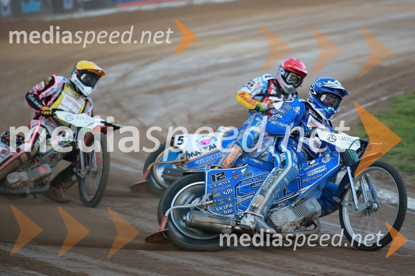 Niels Kristian Iversen (Danska); Emil Sayfutdinov (Rusija); Matej Žagar (Slovenija)Speedway VN Latvije