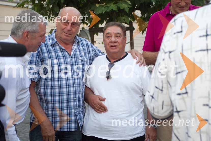 Ivo Daneu, nekdanji košarkar;  Lazar Lečić, nekdanji pomočnik selektorjaObisk legend jugoslovanske košarke v Ljubljani