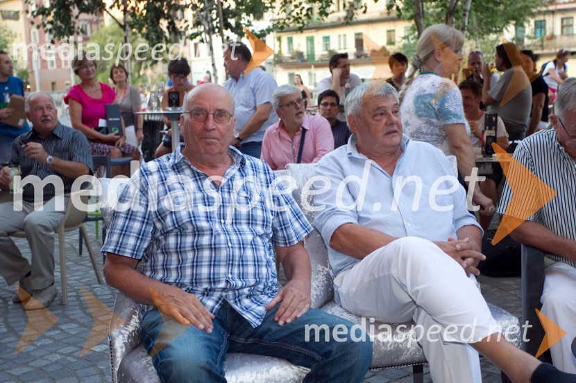 Ivo Daneu, nekdanji košarkar;Dragutin Čermak, nekdanji košarkarObisk legend jugoslovanske košarke v Ljubljani