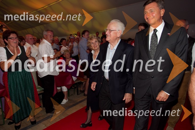 Brigita; Slavko Avsenik, glasbenik; Borut Pahor, predsednik Republike SlovenijeFestival Avsenik 2013, Avsenikov dan
