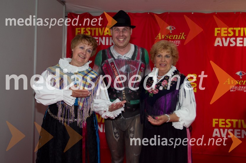 Jožica Kališnik, pevka; Nejc Poljanec; Jožica Svete, pevkaFestival Avsenik 2013, Avsenikov dan