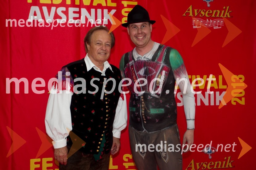 Alfi Nipič, pevec; Nejc PoljanecFestival Avsenik 2013, Avsenikov dan