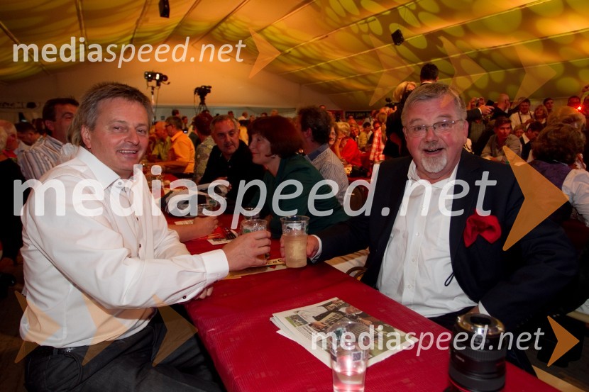 Ciril Globočnik, župan občine Radovljica; Janez Fajfar, župan občine BledFestival Avsenik 2013, Avsenikov dan