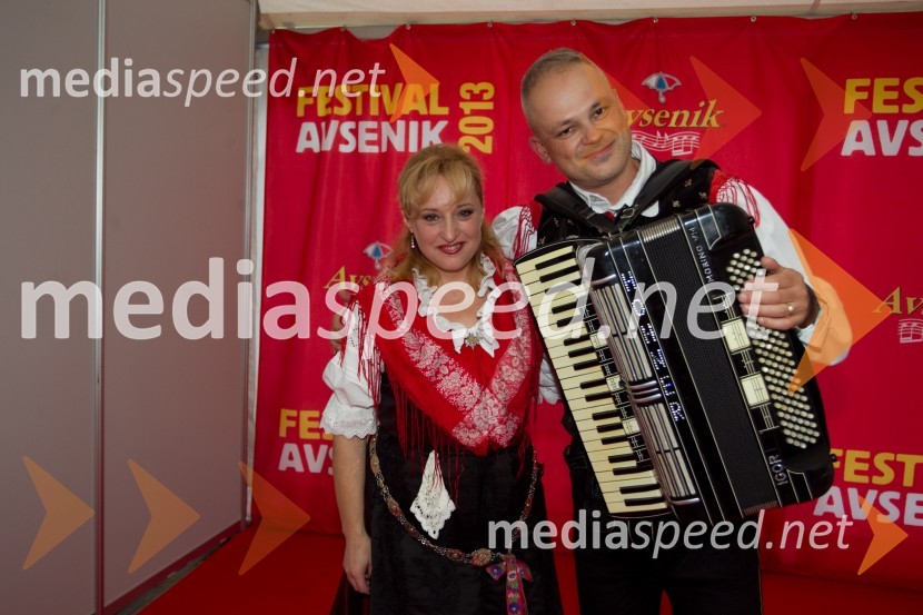 Jelka Hafner, pevka; Igor Podpečan, Igor in Zlati zvokiFestival Avsenik 2013, slovenski dan