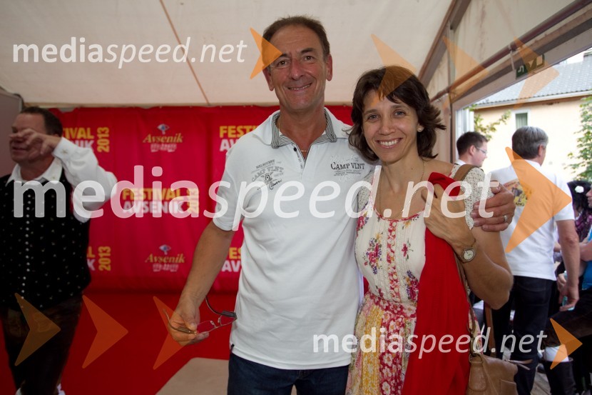 Hubi Aschenbrücker, humorist; Katarina AvsenikFestival Avsenik 2013, slovenski dan