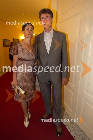 Dr. Jasna Čuk, zdravnica; Jožko Čuk, direktor SNG Nova GoricaEx Ponto 2013, otvoritev festivala