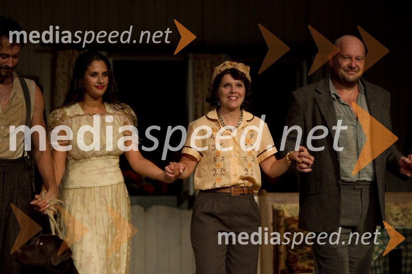 Saša Pavlin Stošić, igralka; Vesna Slapar, igralka; Peter Musevski, igralecEx Ponto 2013, otvoritev festivala