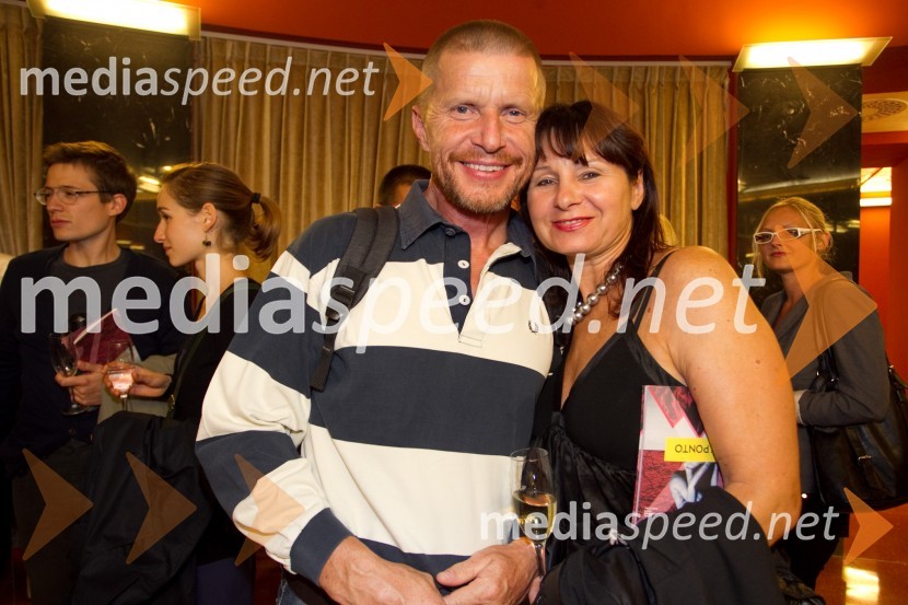 Borut Veselko, igralec; Violeta Tomič, igralkaEx Ponto 2013, otvoritev festivala