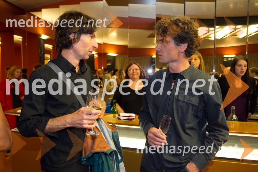 Uroš Rakovec, glasbenik; Jure Longyka, moderatorEx Ponto 2013, otvoritev festivala