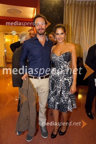 Miha Rodman, igralec; Saša Pavlin Stošić, igralkaEx Ponto 2013, otvoritev festivala