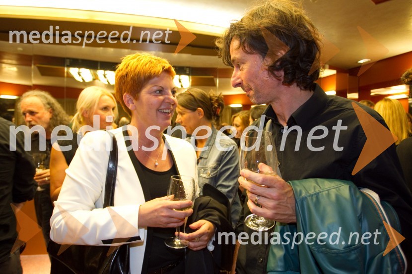 Mirjam  Drnovšček, direktorica PGK; Uroš Rakovec, glasbenikEx Ponto 2013, otvoritev festivala