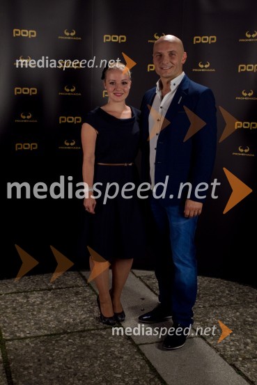 Ana Žontar Kristanc, Ana kuha; Branko Čakarmiš, programski direktor Pro PlusaPOP Promenada 2013