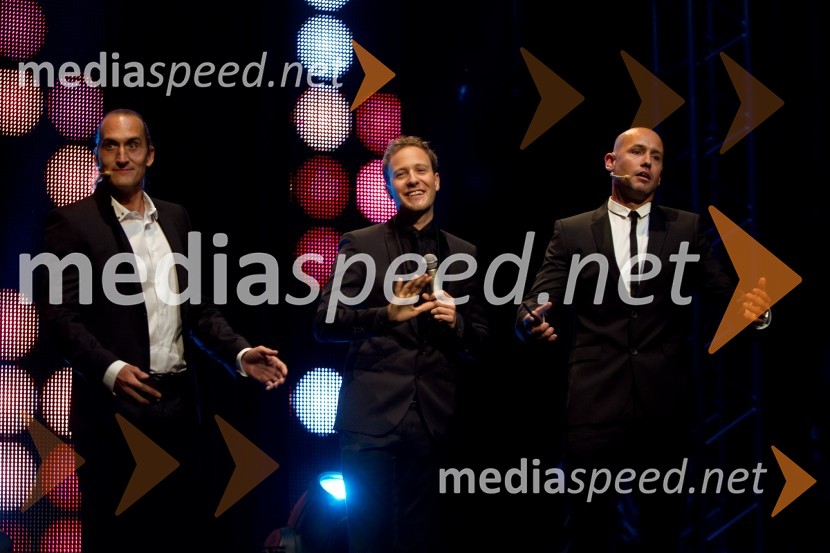 Vid Valič, voditelj; Klemen Slakonja, voditelj; Peter Poles, voditeljPOP Promenada 2013